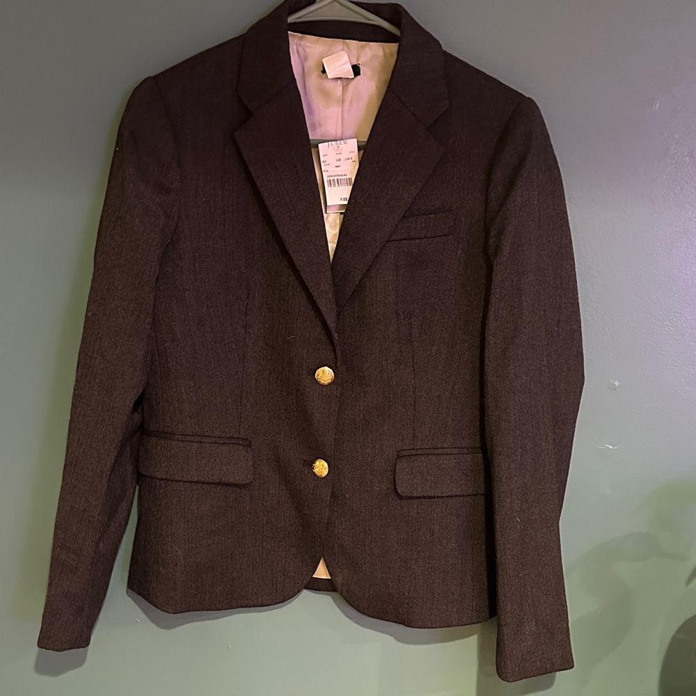 J. Crew Black Blazer with Gold Accents Great workwear at Great Price